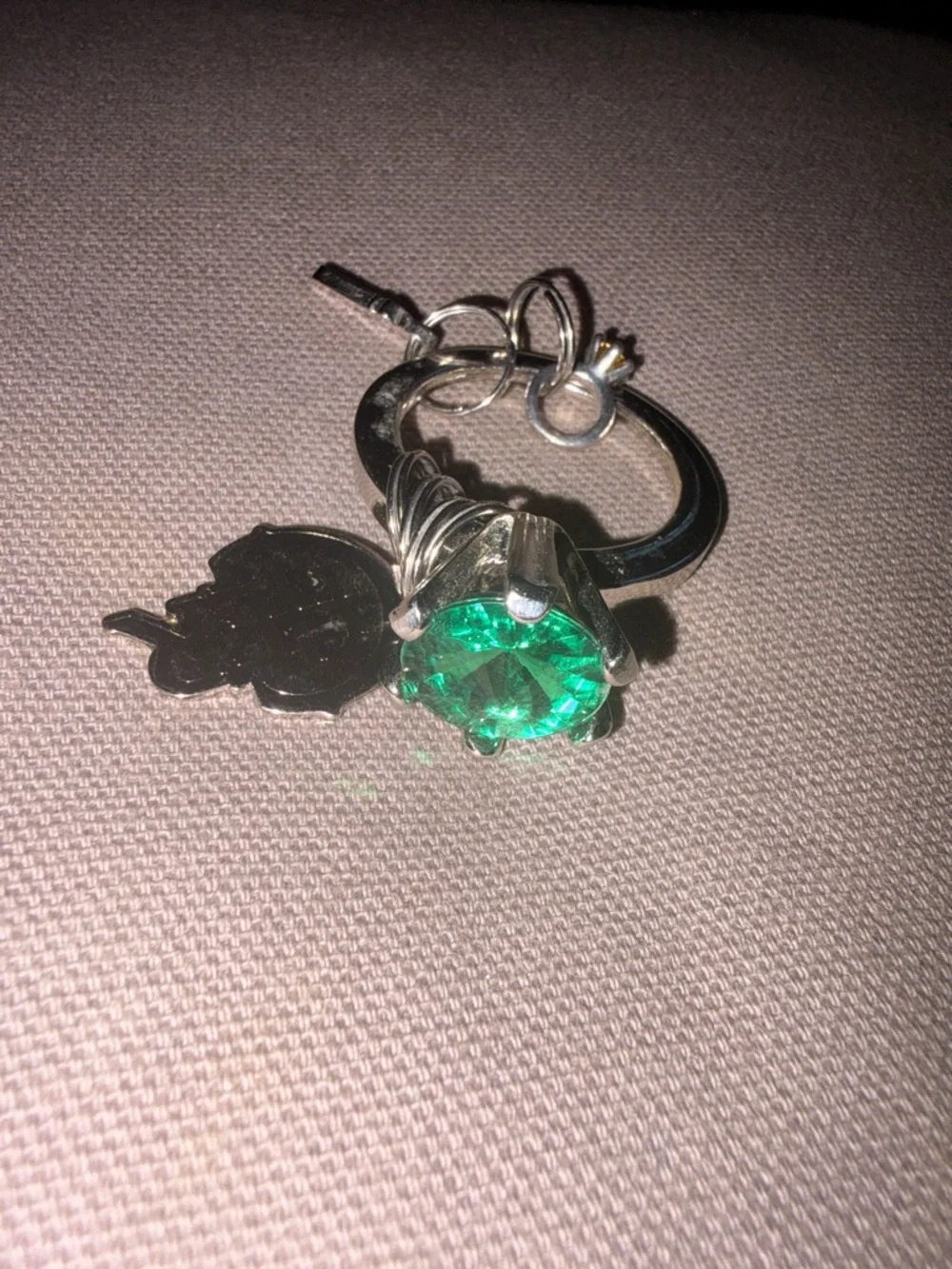 Charm Ring Key Chain - Picture 2 of 5